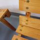 Pair of Vintage Brutalist Slatted Wood Lounge Chairs