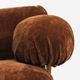 Vintage modular sofa brown velvet and chrome Italy 1970s