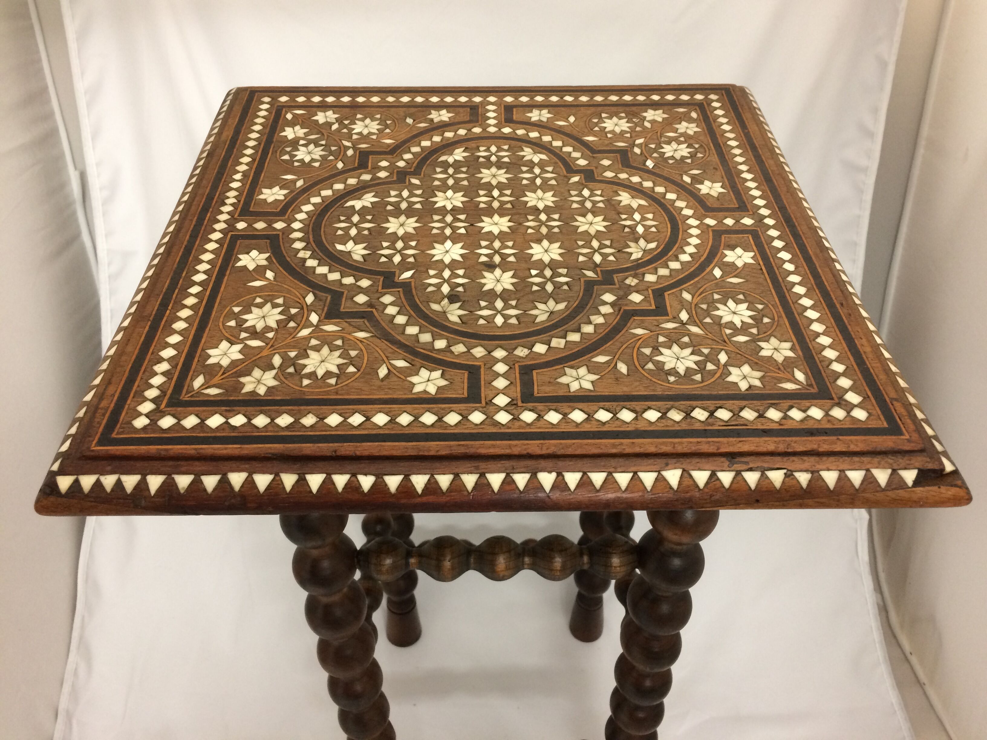 vintage Moroccan harness table