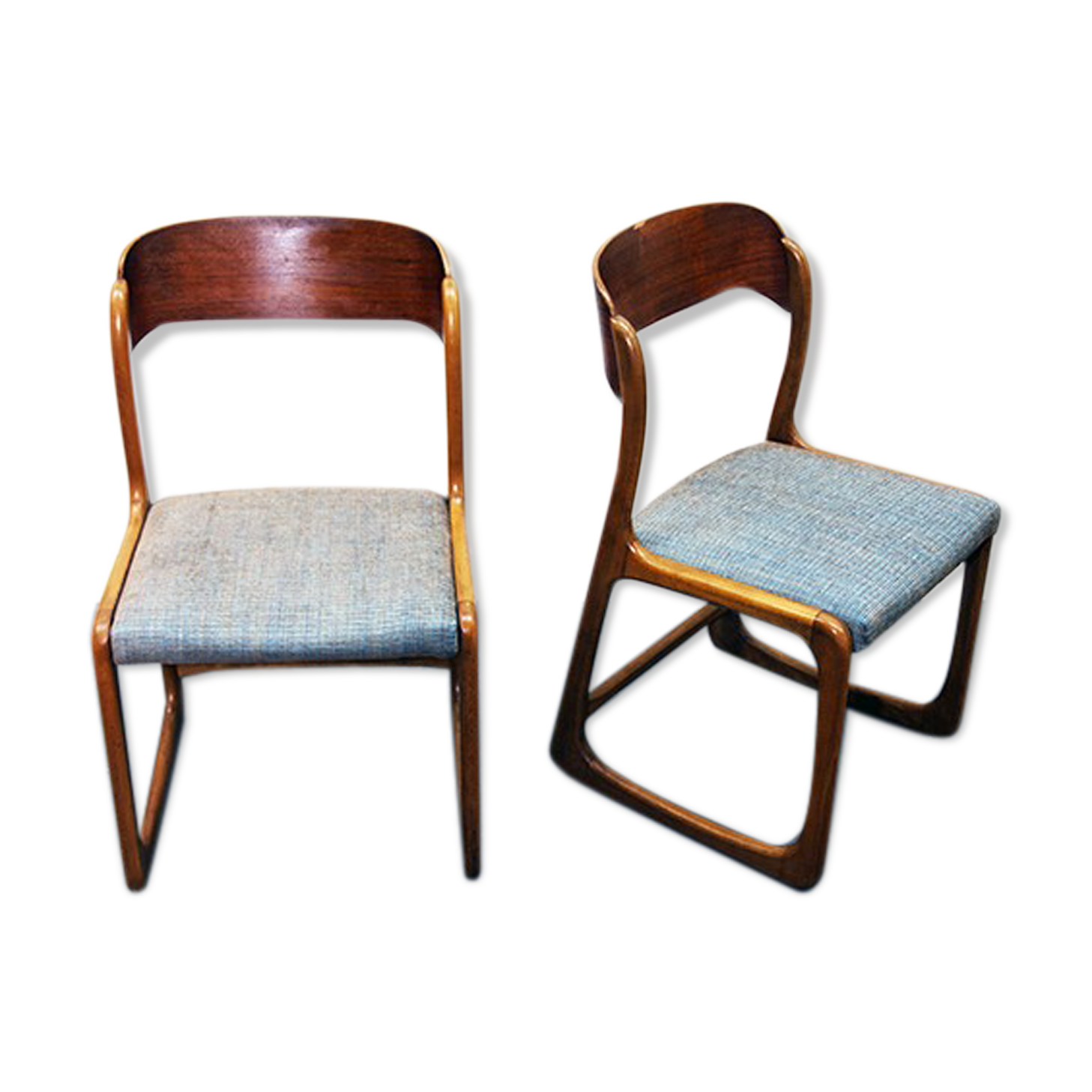 Chaises traîneau Baumann