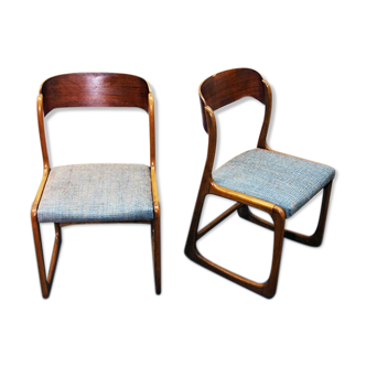 Chaises traîneau Baumann