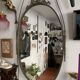 Large French Napoleon III Period Oval Bronze Wall Mirror, 19th Century