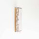 Brass and muranoglass tubular sconce by Hillebrand