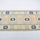 Beige And Blue Oushak Runner Rug sku 3324