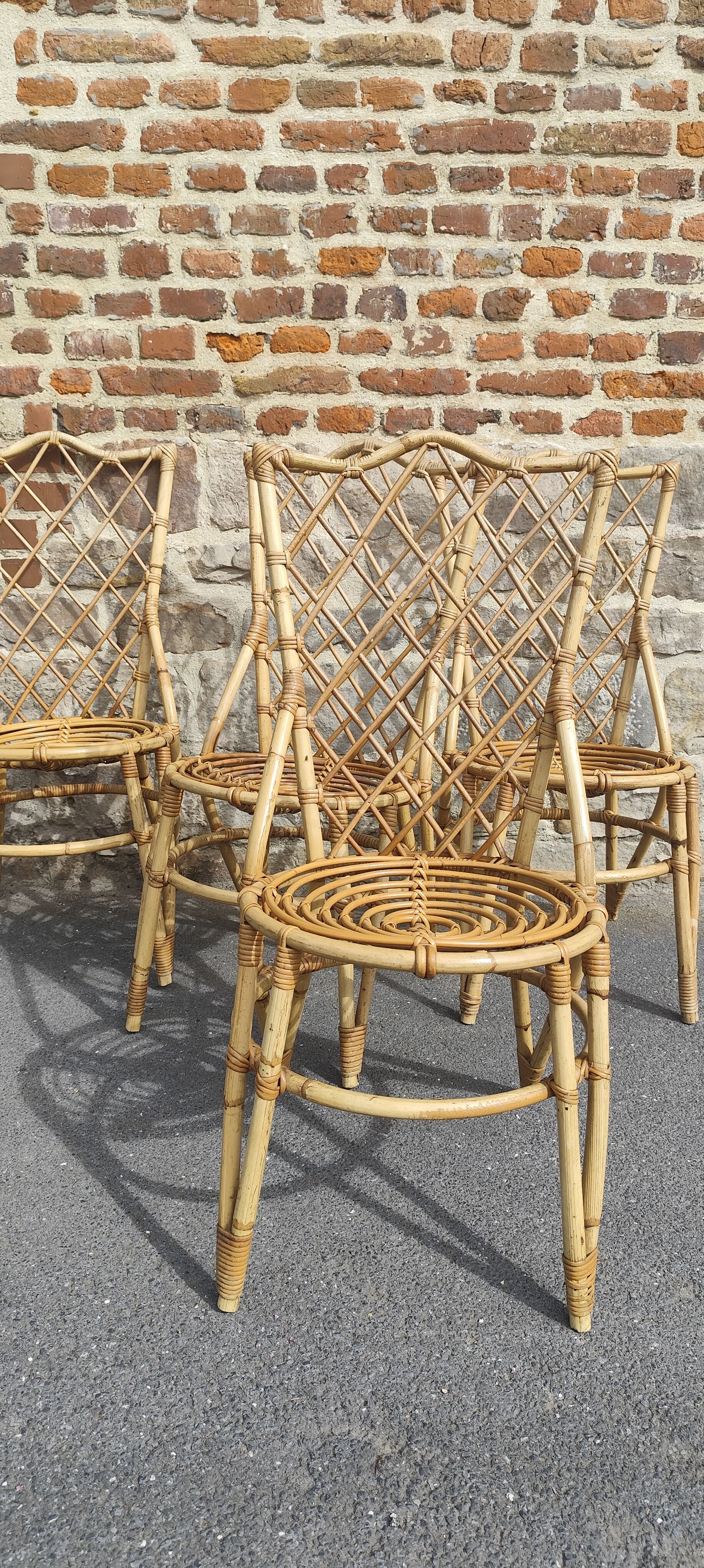 Lot de 4 chaises Louis Sognot