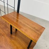 50s asymmetrical plant shelf, teak