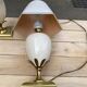 Vintage bedside lamp pair golden pineapple egg Maison Le Dauphin years