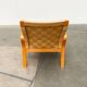 Vintage Scandinavian wooden armchair set