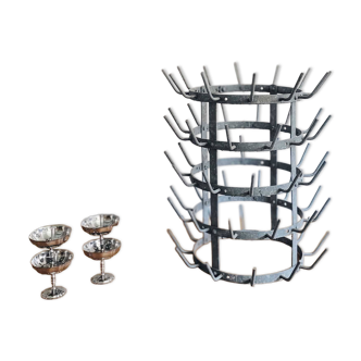 Old bottle drying hedgehog