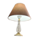 Lampe 1975 a 80 verre et  chrome or