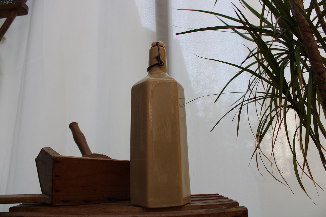 Beige bottle