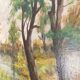 Oil on canvas - Landscape by the water - Signed M.G. Stéphan – 77x62cm