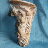 Terracotta console with caryatid mermaid decoration signed 1930 art deco