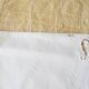 old rectangular white tablecloth brogue embroidery