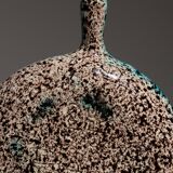 Speckled earthenware pan, accolay, 1960s