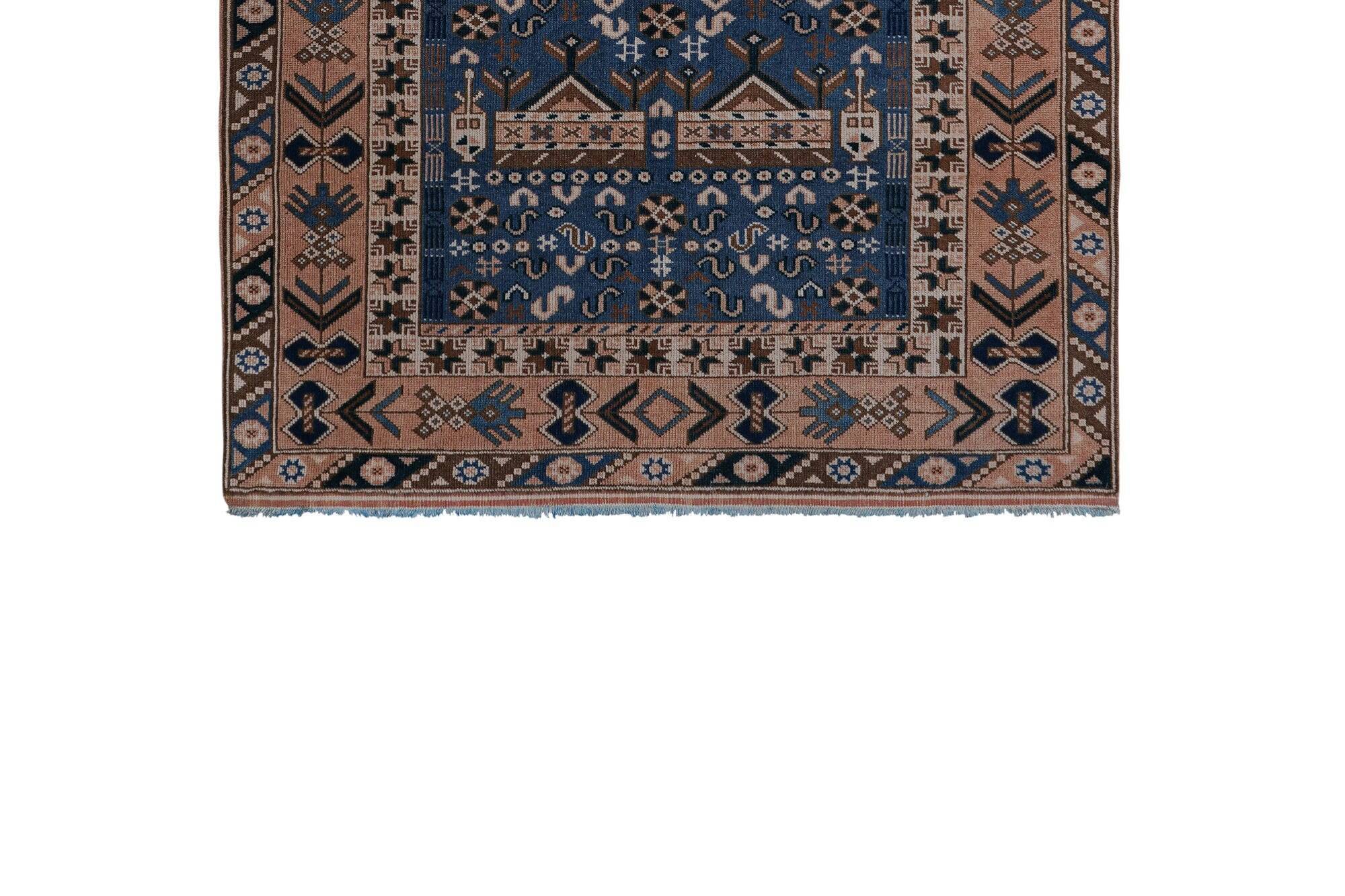 Vintage Turkish Oushak rug 143x247 cm