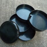 Multiplor 900 black, vintage storage box, office organizer, rino pirovano, rexite