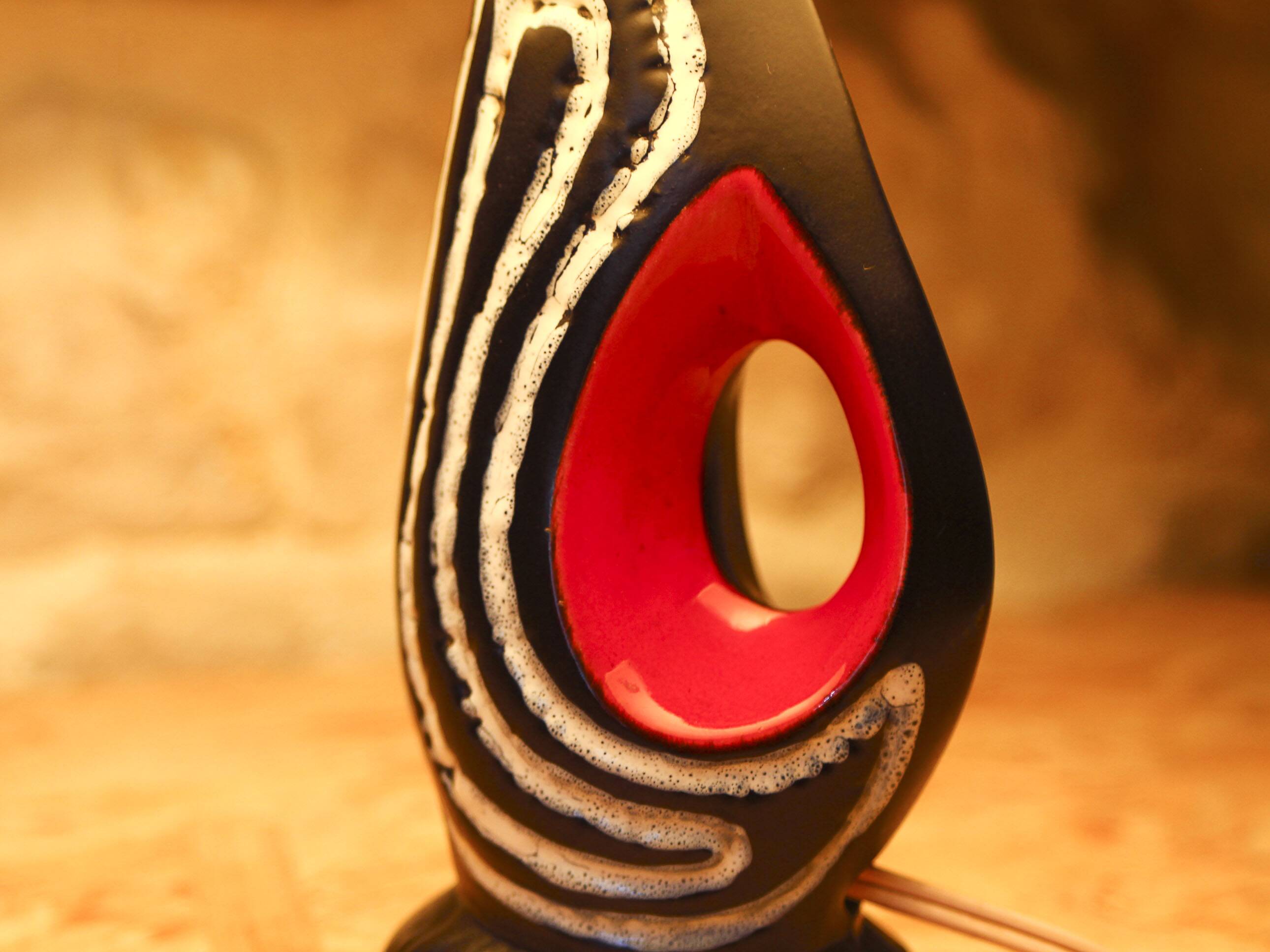 50s ceramic bedside lamp