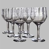 6 stemmed glasses