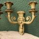 Paire d'appliques en bronze d'époque Empire