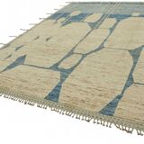 Handwoven Tribal One of a Kind 316 cm x 430 cm Beige Wool Carpet