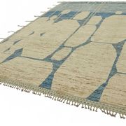 Handwoven Tribal One of a Kind 316 cm x 430 cm Beige Wool Carpet
