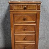 Louis XVI style walnut nightstand or bedside table circa 1850