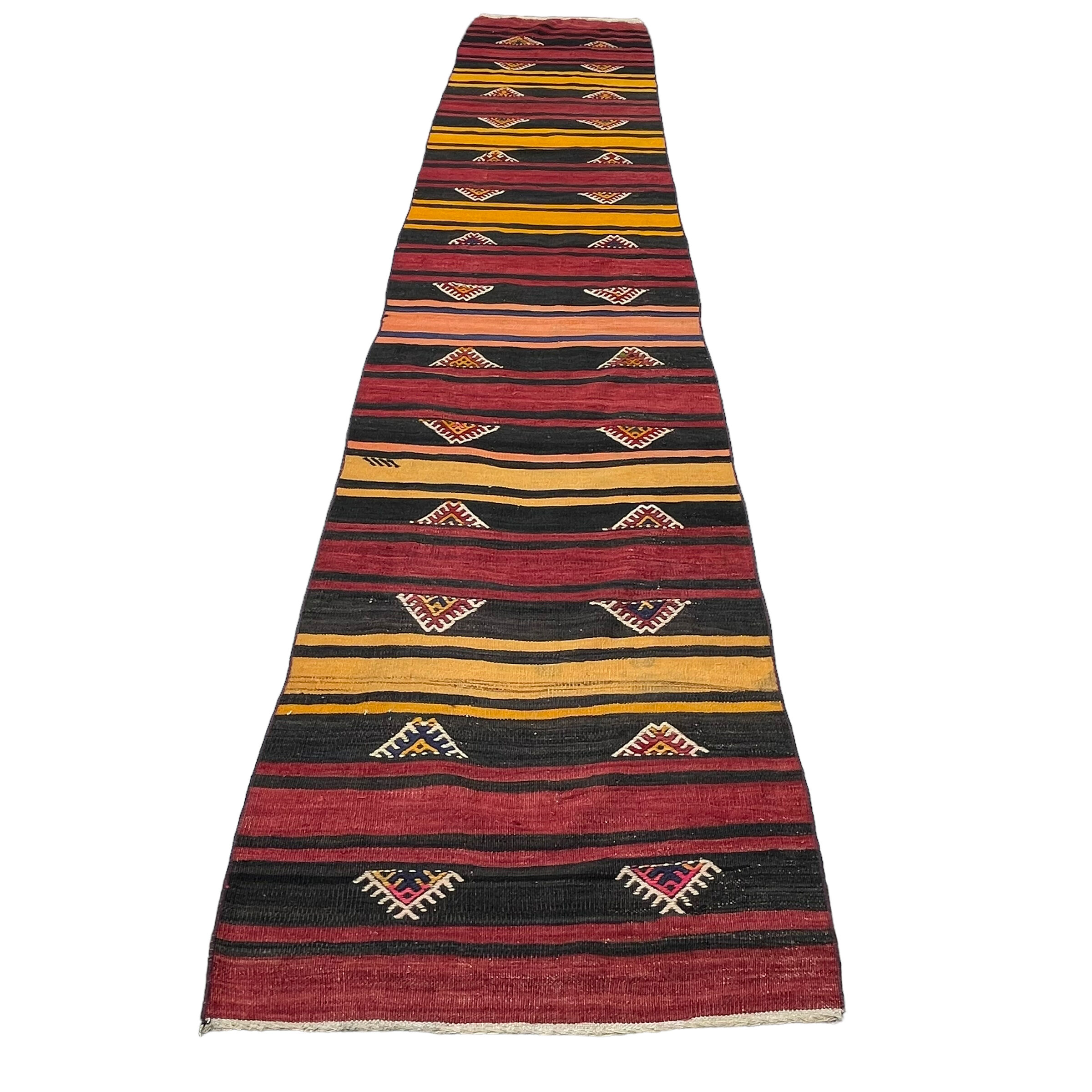 Vintage turkish kilim runner , 345 x 67 cm