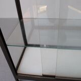 Vitrine moderne en profilés aluminium marron