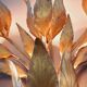 Monumental Vintage Wall Lamp with Golden Leaf Decor by Hans Kögl, 1960s