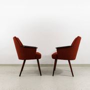 Chaises coquillage vintage, Pologne, années 1960, lot de 2