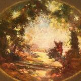 Georges Stelly-Desmoulins (1882-1959), pastel signé, petit format