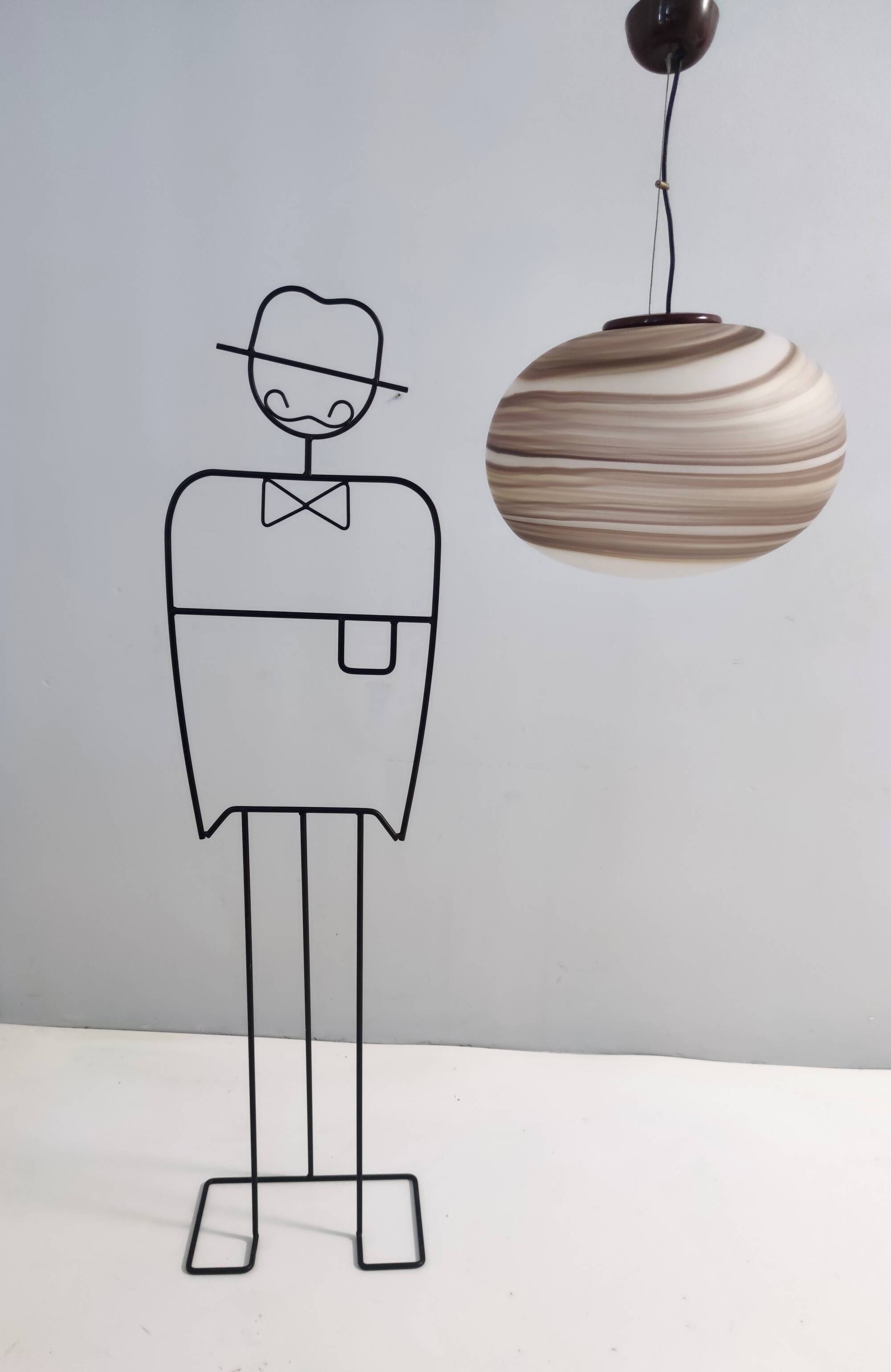 Adjustable Oval Glass Pendant "Giove" by Ludovico Diaz de Santillana for VeArt