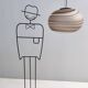 Suspension Ovale Ajustable en Verre "Giove" par Ludovico Diaz de Santillana pour VeArt