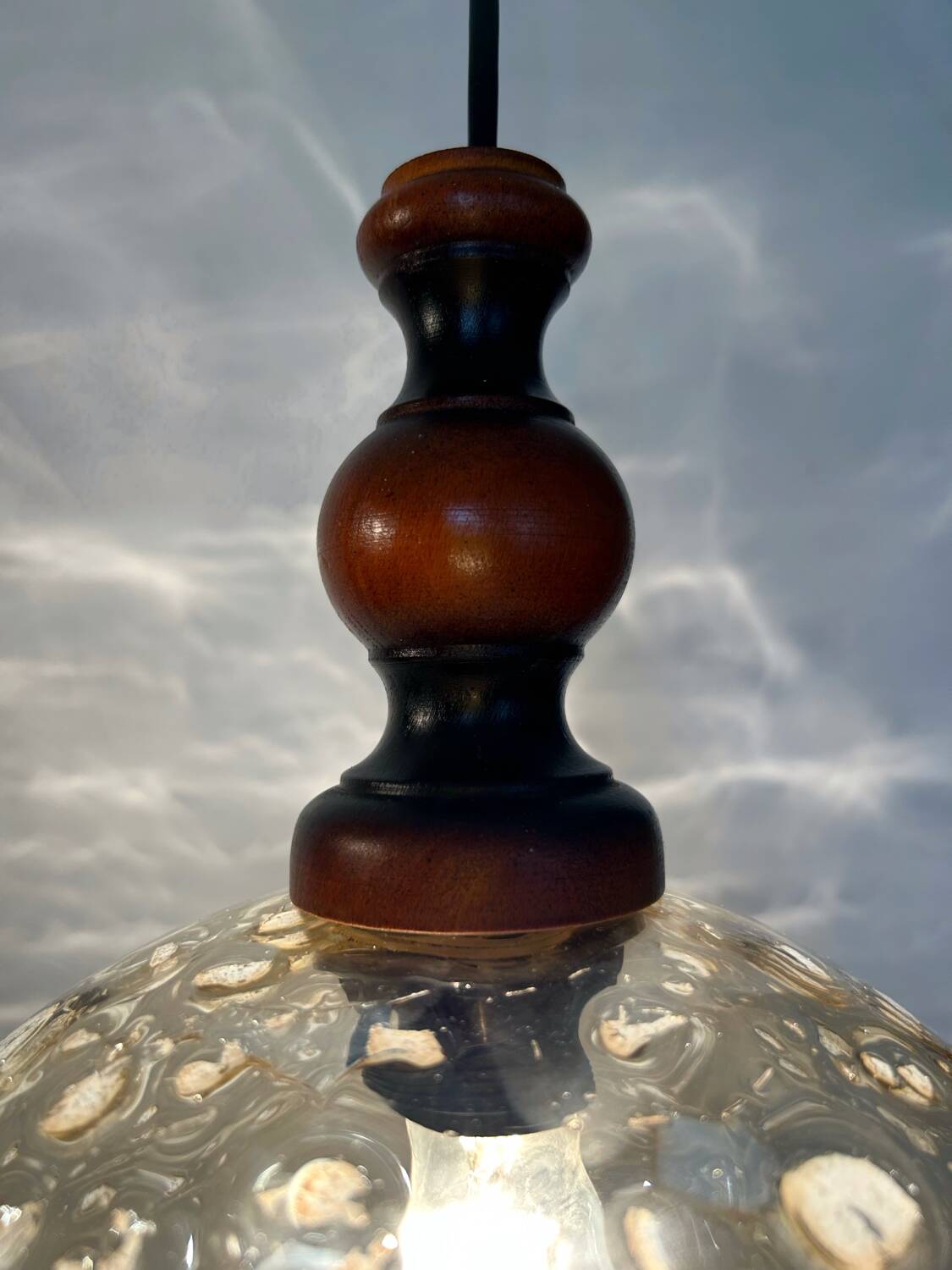 Blown Murano glass chandelier from the 70s