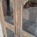 Ancien buffet vitré en teck birman
