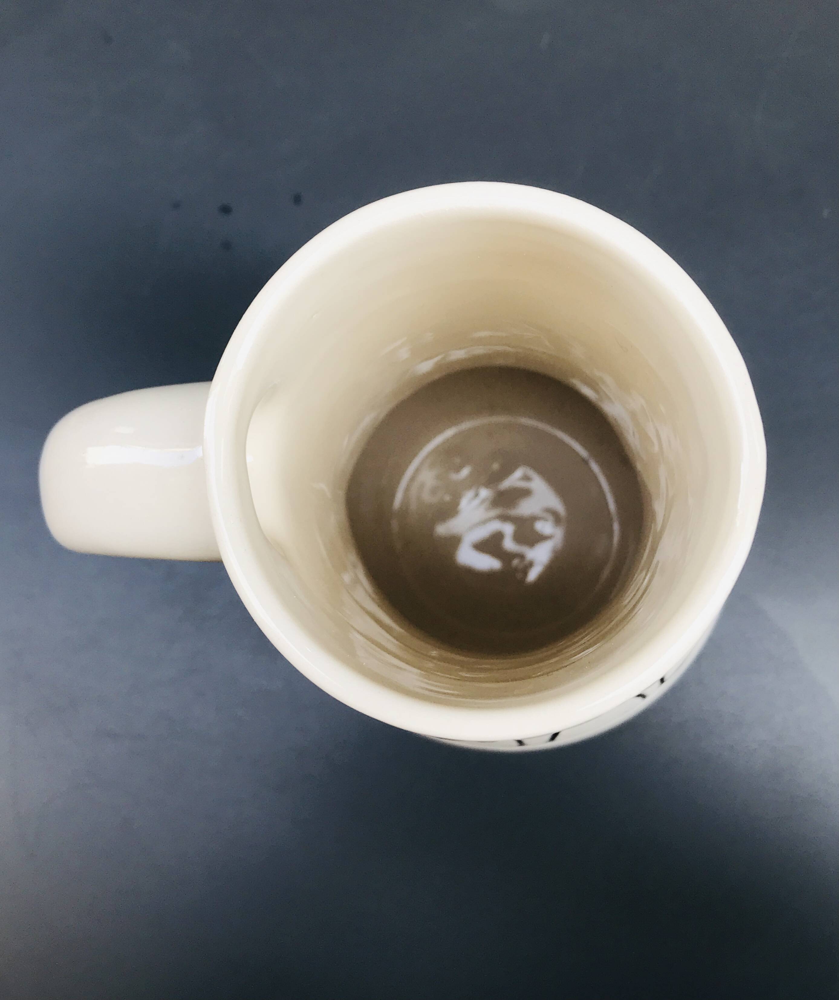 Vase with geometric pattern handles