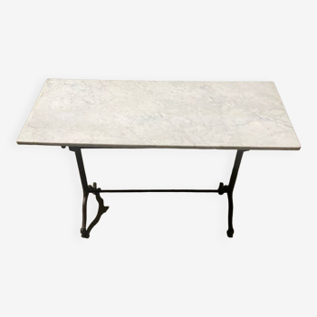 Table bistro fonte et marbre ancienne