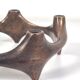 Bronze Brutalist Candle Holder