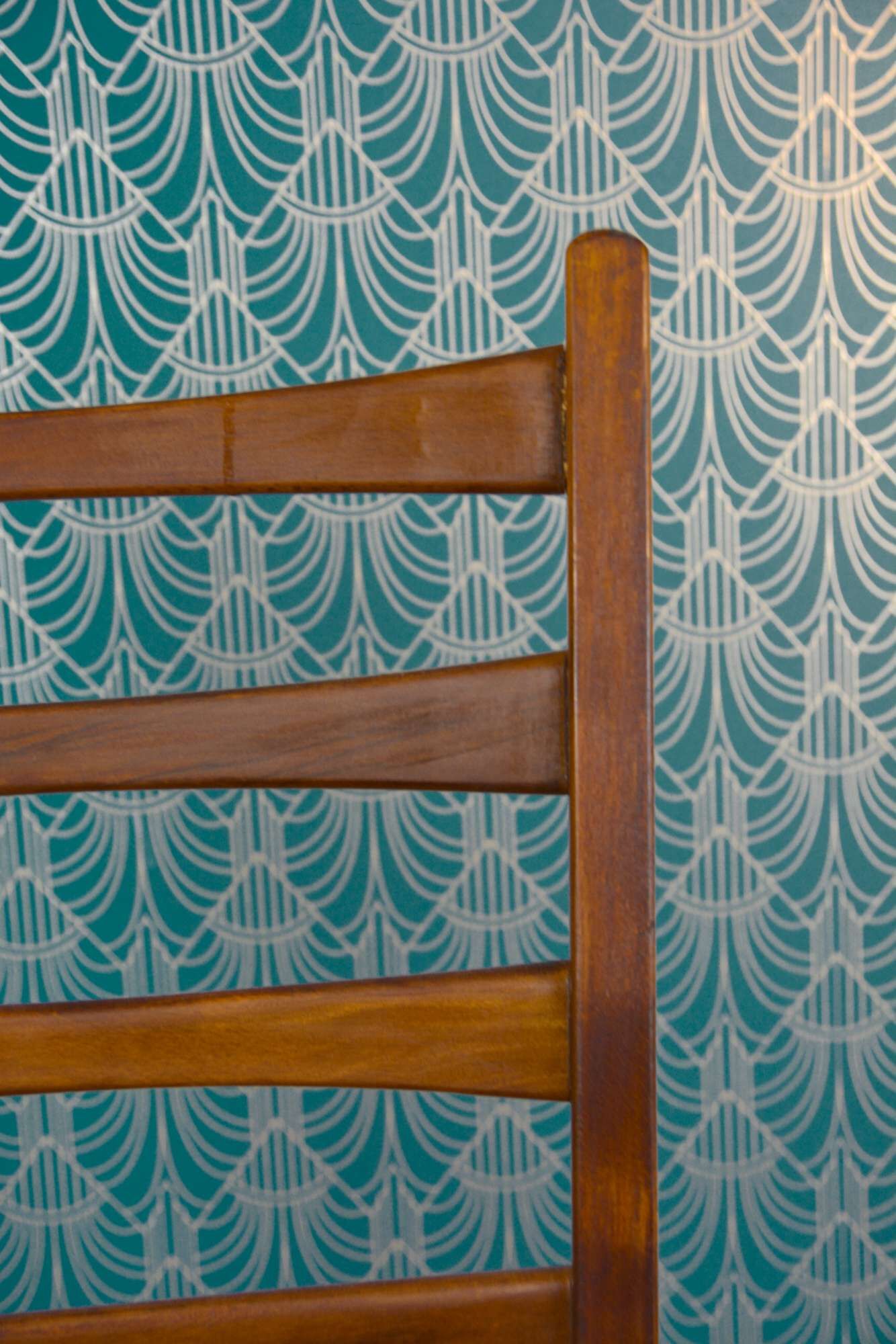 1960s modernist teak chair Lübke, Germany