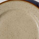 8 assiettes en grès moucheté de Tulowice