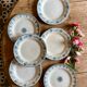 Set of 6 mismatched old iron earth flat plates