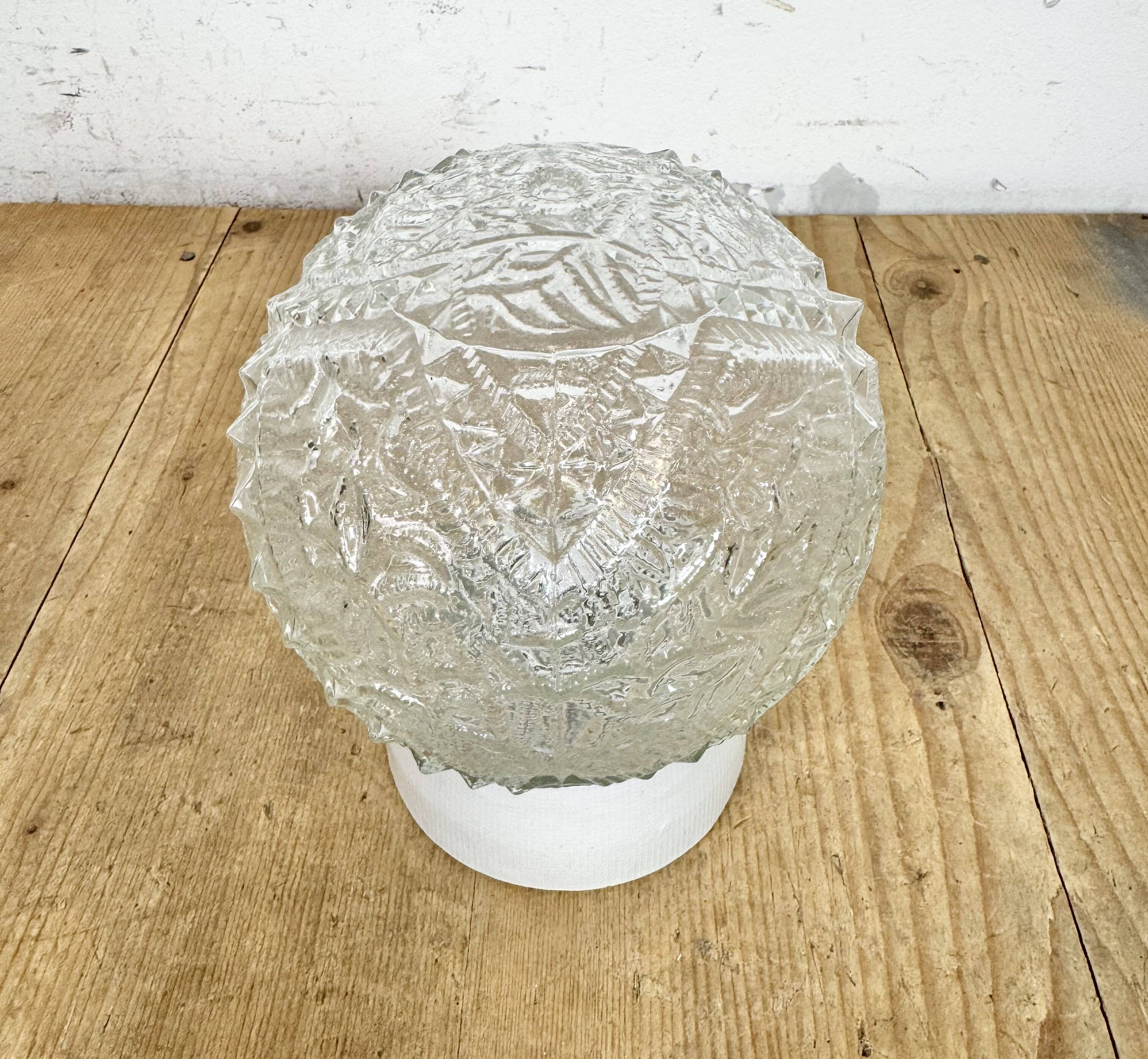 Vintage White Porcelain Ceiling Light, 1970s