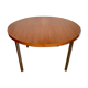 Round table with teak extension design Pierre Guariche edition Huchers Minvielle 1960