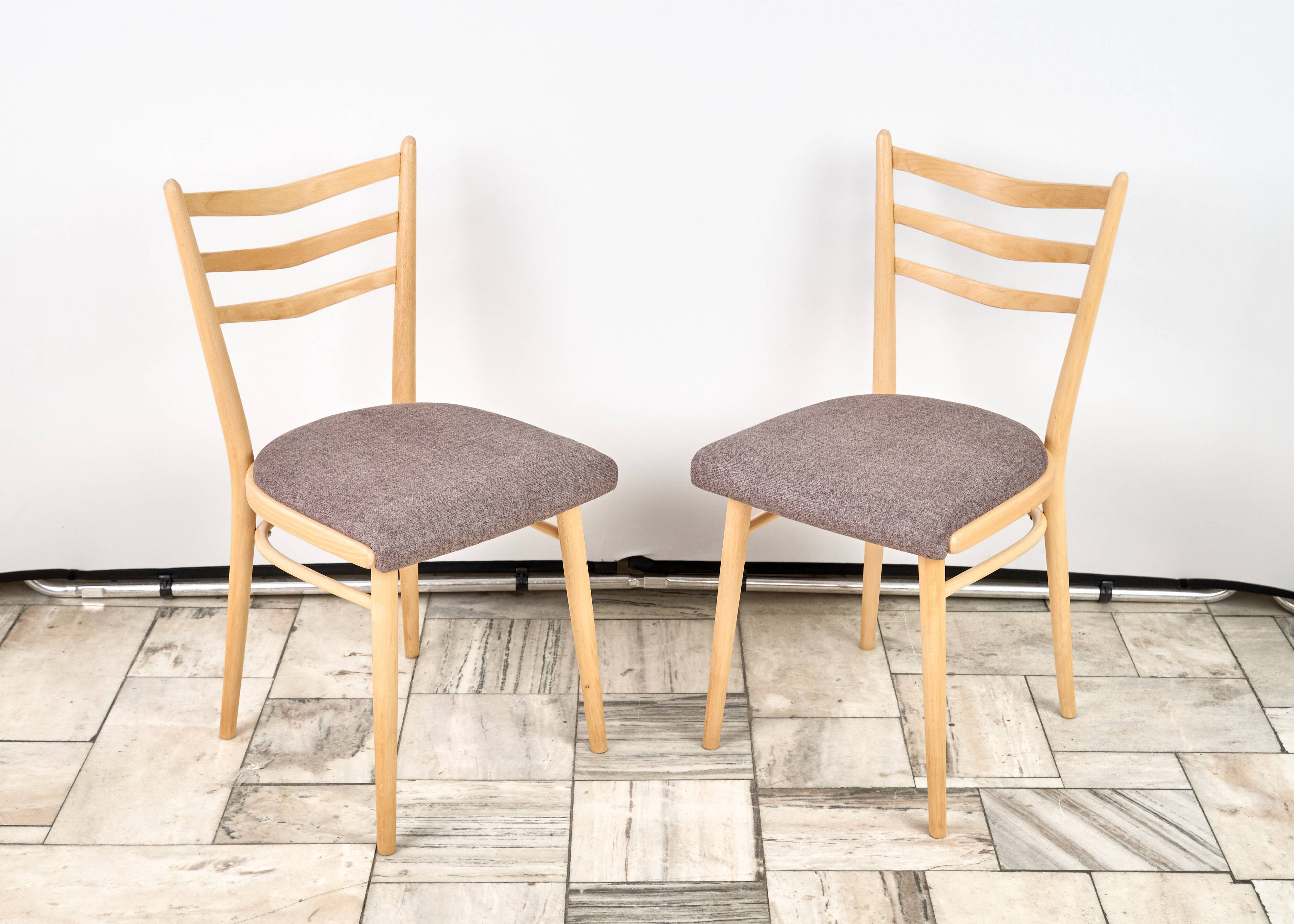Set of 4 Wooden Chairs JITONA, 1960s, Czechoslovakia