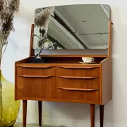 Teak dressling table, Denmark, 1960s–70s, vintage, mid-century modern