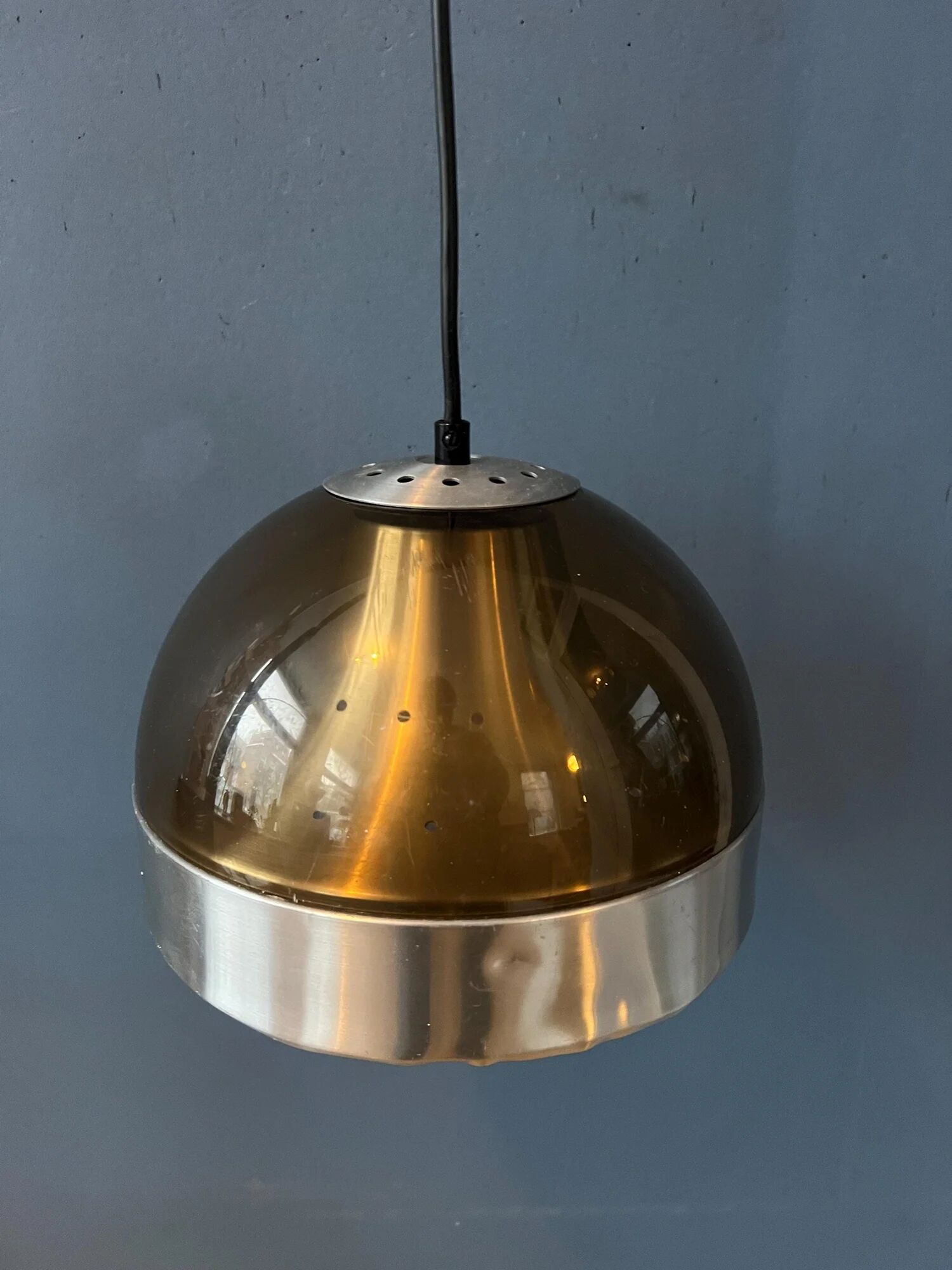 Mid-century Dijkstra plexiglass space age pendant lamp