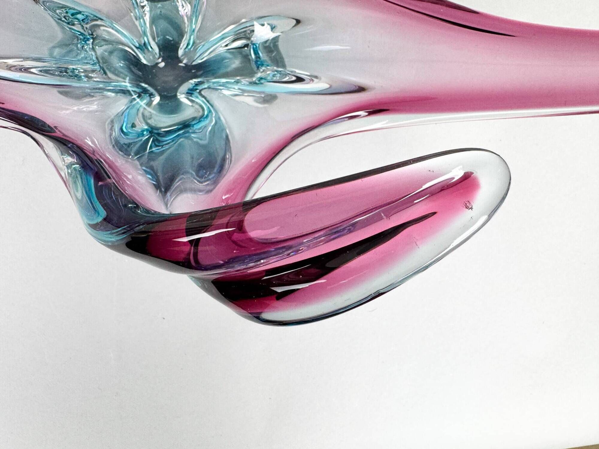 Bol en verre de Murano XXL du milieu du siècle, Italie