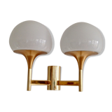 Double gold wall lamp by the Maison Sciolari  1970