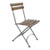 Garden chairs in wood and wrought iron